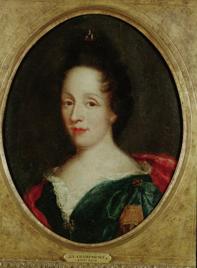 Porträt von Madame Champmesle (1642-98) von French School